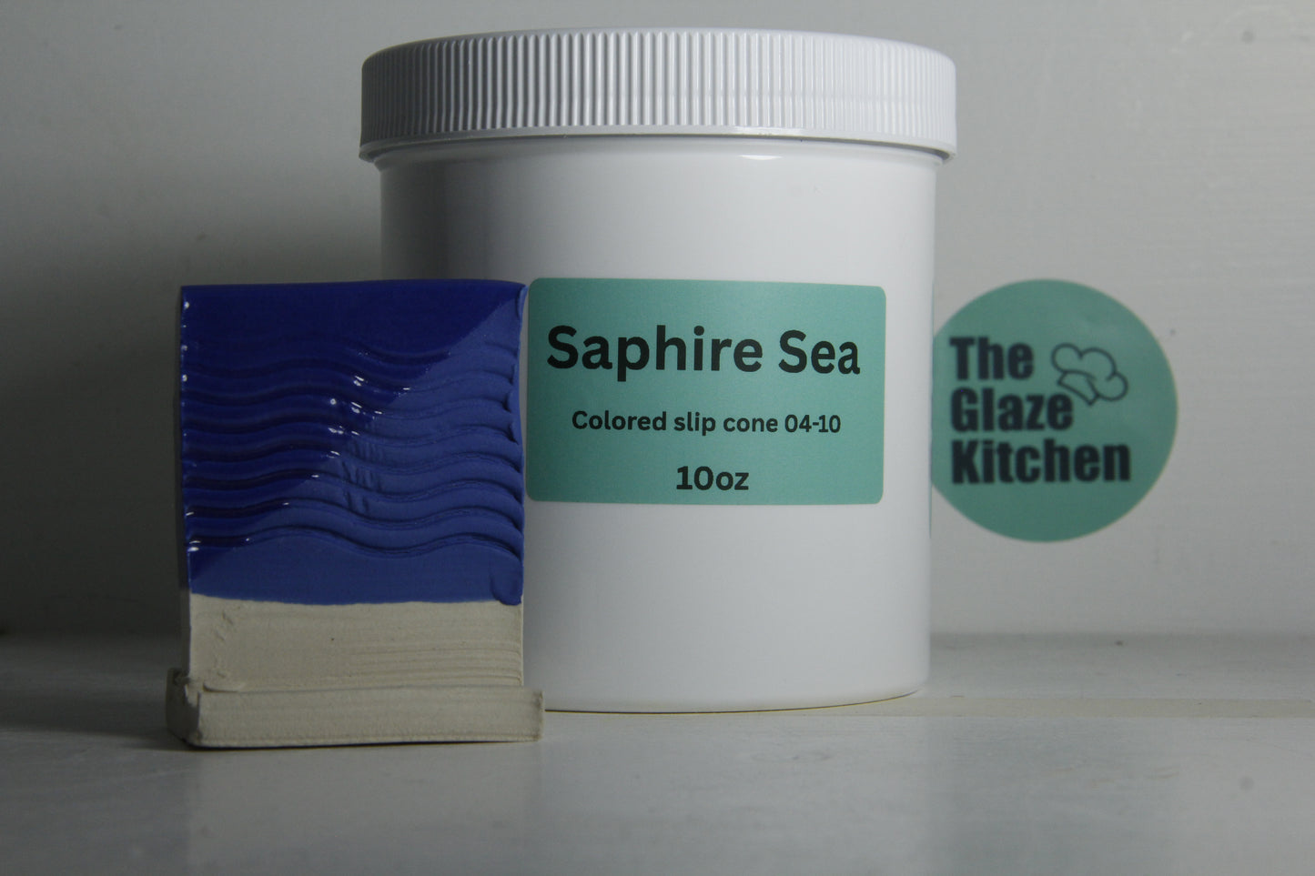 10oz Sapphire Sea Colored Slip Cone 04-10