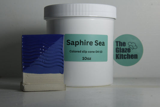 10oz Sapphire Sea Colored Slip Cone 04-10